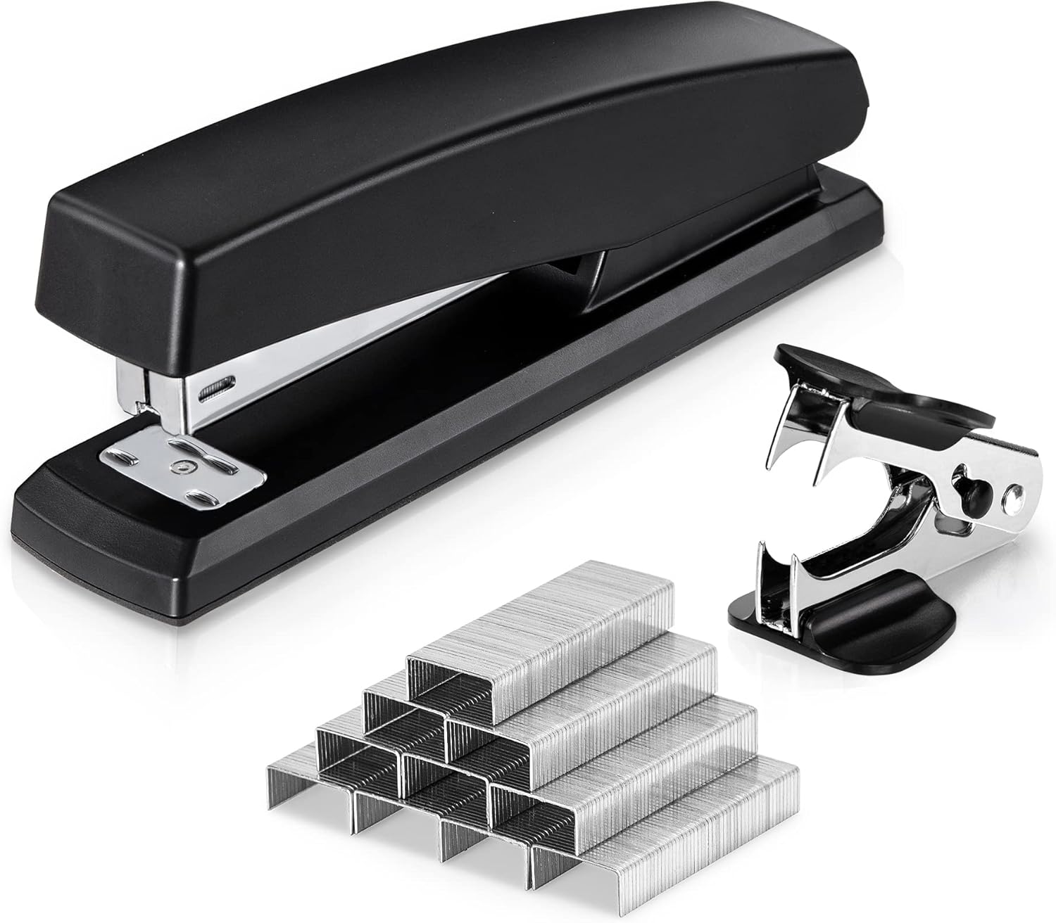 Deli Stapler, Desktop Stapler, Office Staplers, 25 Sheet Capacity, Includes 1000 Staples and Staple Remover, Purple
