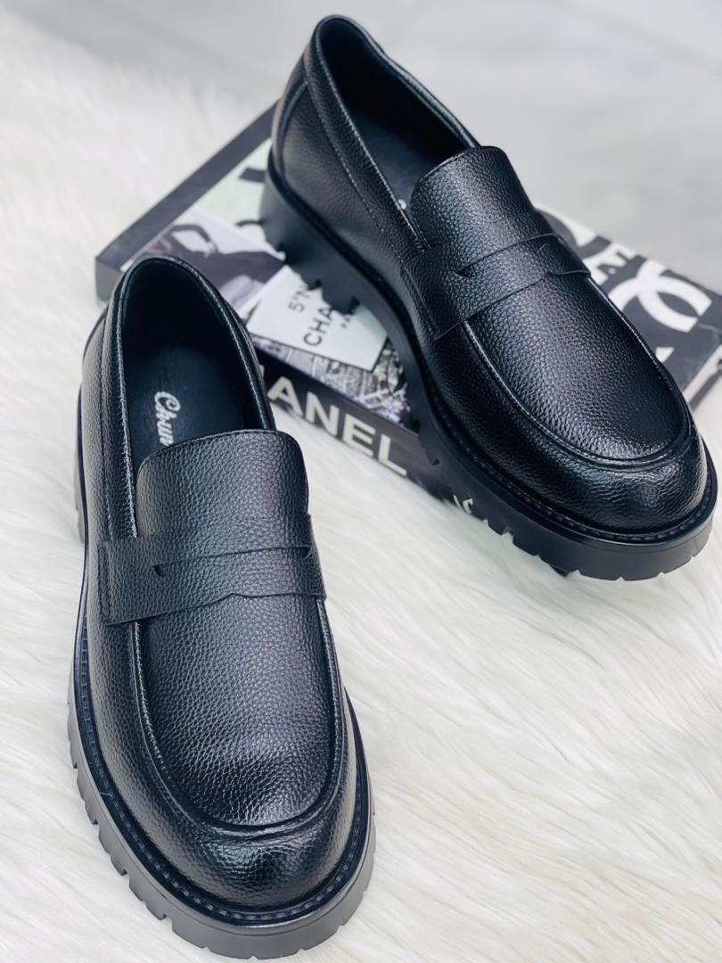 Men's Fashion Chunky Platform Penny Loafers