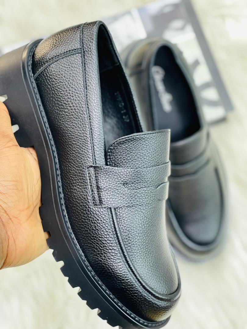 Men's Fashion Chunky Platform Penny Loafers